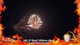 KP 100mm Klasek Blood Red Silver Strobe premium