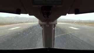 preview picture of video 'Bombardier Challenger 300 Landing At Olbia (Sardinia,Italy) Cockpit View.'