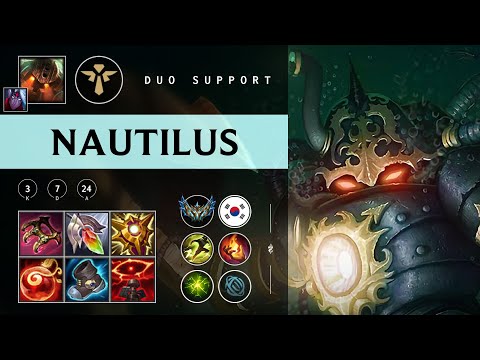 Nautilus Support vs Rakan - KR Challenger Patch 25.24