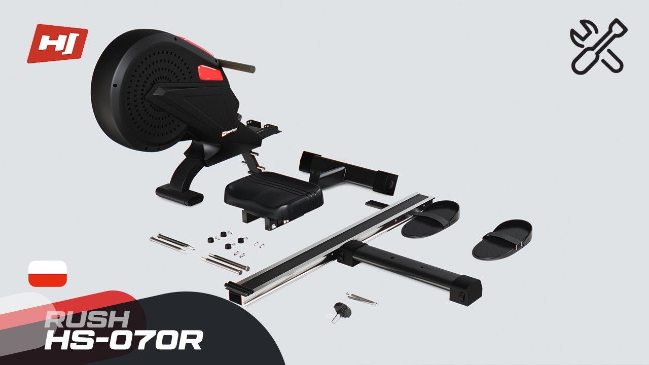 Гребной тренажер воздушный Hop-Sport HS-070R Rush