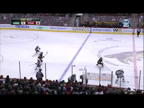 Zach Parise goal Feb 4 2013 Minnesota Wild vs Phoenix Coyotes NHL Hockey