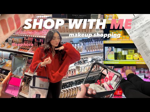 shop with me at SEPHORA for viral makeup! ($200+ shopping spree)