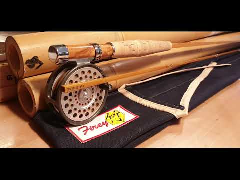 The Helloop 7'0'' #3 - Tapered Bamboo Ferrule - Quad Bamboo Dryfly Rod