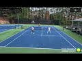 The second match of the ALTA tennis doubles