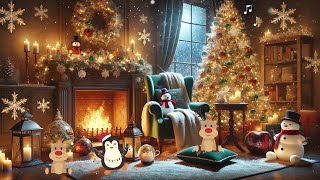 Relaxing Christmas Music with Fireplace Ambience - Stress Relief, Sleep Music and Study Music