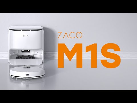ZACO M1S Saugroboter // mit selbstreinigender Waschstation – Official Video Deutsch