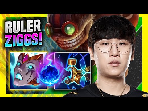RULER BRINGS BACK ZIGGS ADC! - GEN Ruler Plays Ziggs ADC vs Sivir! | Season 11