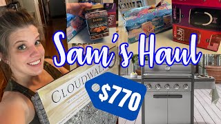 SAMS GROCERY HAUL | $700 SAMS HAUL INCLUDING GRILL | snack storage ideas