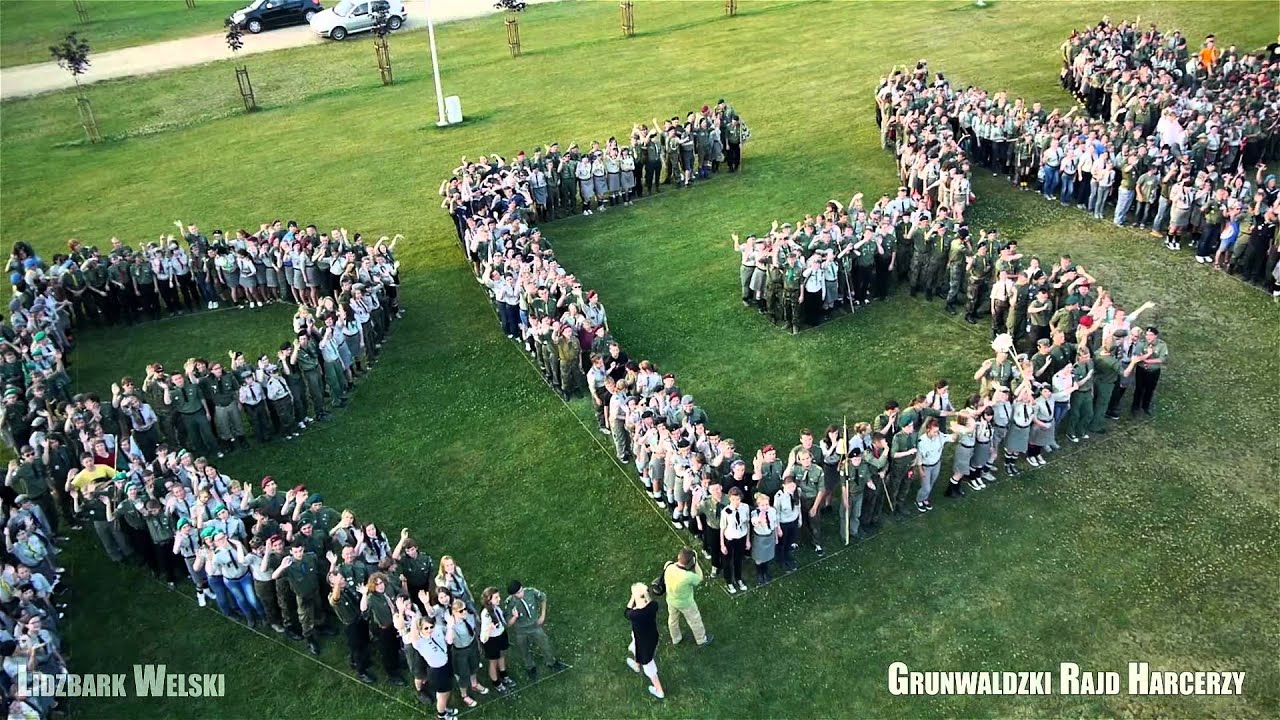 Lidzbark i Jezioro Lidzbarskie z lotu ptaka