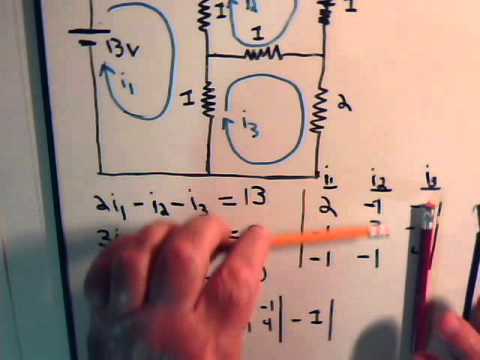 Electrical Circuits Video 15: Mesh Current Analysis Format Approach Example #2 Part A