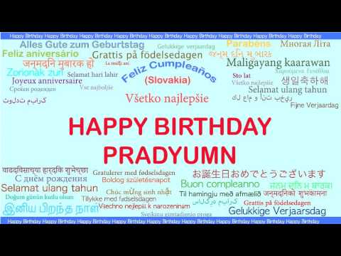 Pradyumn   Languages Idiomas - Happy Birthday
