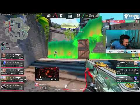 Optic gaming vs Boom Esports INSANE 18 - 16 overtime map 1 - Tarik's reaction