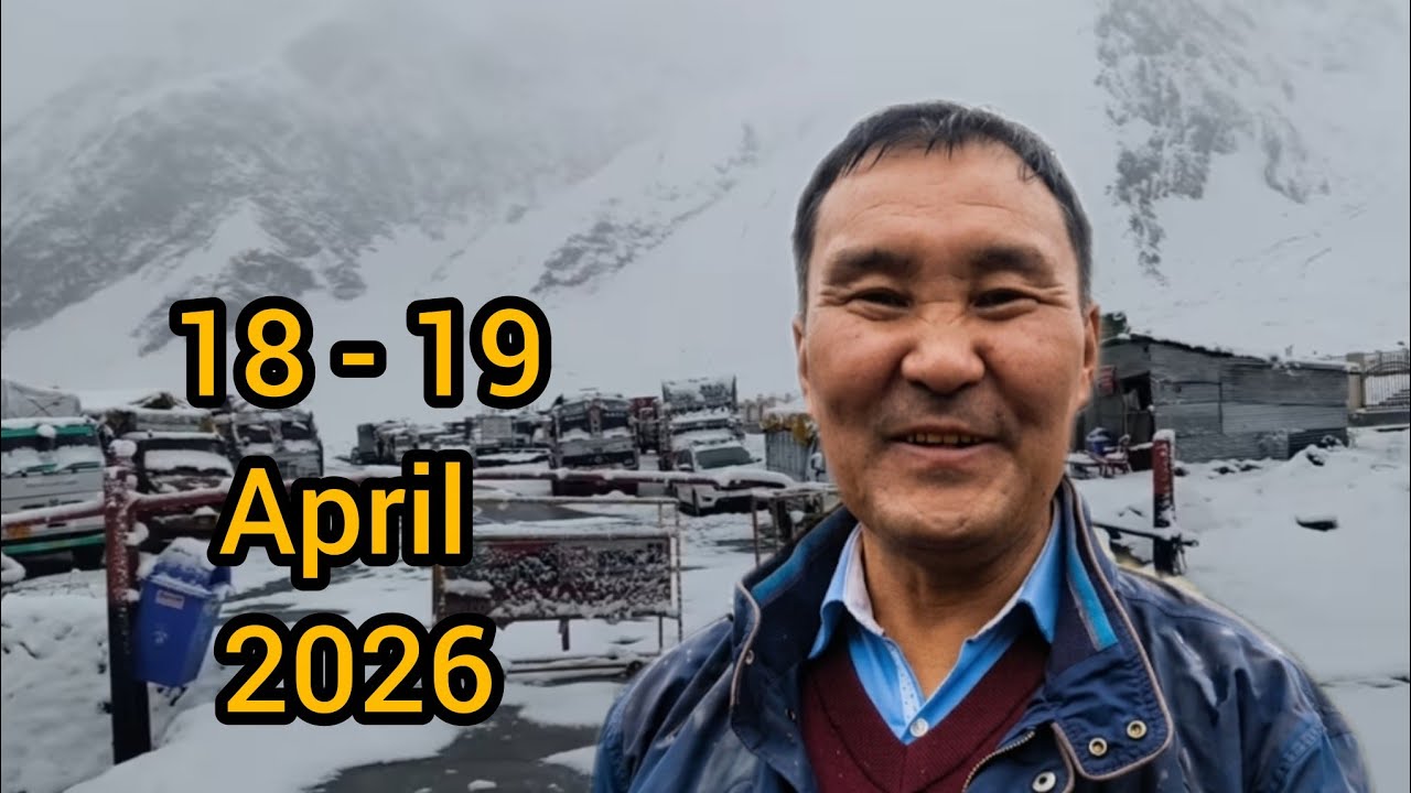 Ladakh J&K  Weather: Rainfall & Snowfall Update by Director Sonam Lotus 🌧️