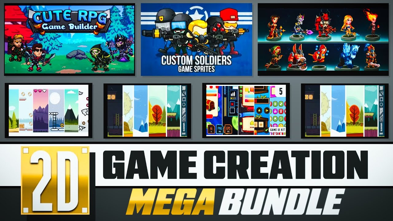 This 2D Game Asset Bundle is HUGE