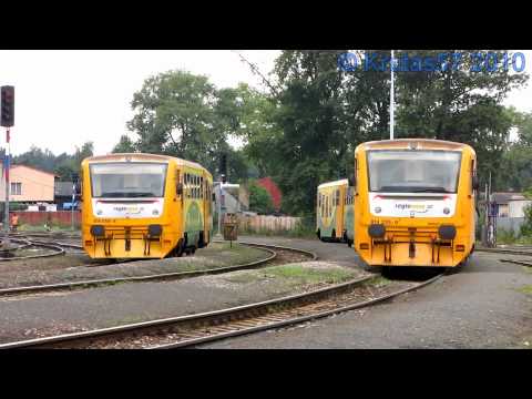 ČD 814.066 + 814.225, 814.056 - Kladno, 12.8.2010