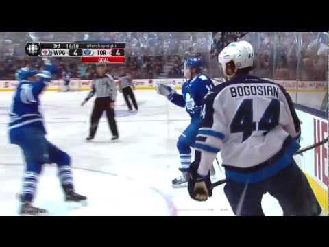 Kessel's Goal - Jets 4 vs Leafs 4 - Mar 16th 2013 (HD)
