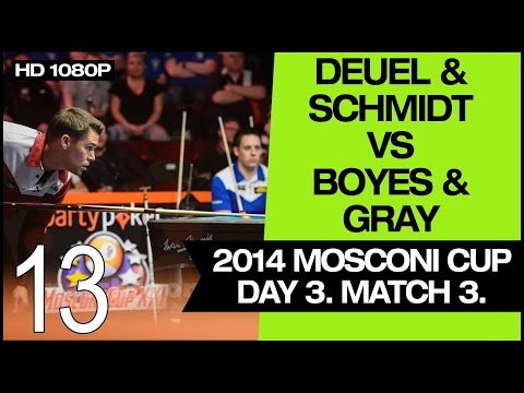 Deuel/Schmidt vs Boyes/Gray ᴴᴰ Match 12 | 2014 Mosconi Cup 9-ball
