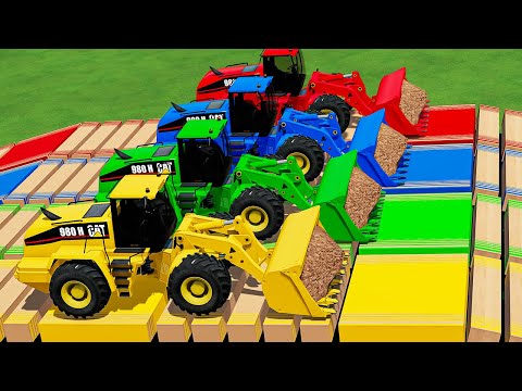 LOAD & TRANSPORT  IRON ORE WITH CAT WHEEL LOADER & KAMAZ TRUCK! Farming Simulator 22