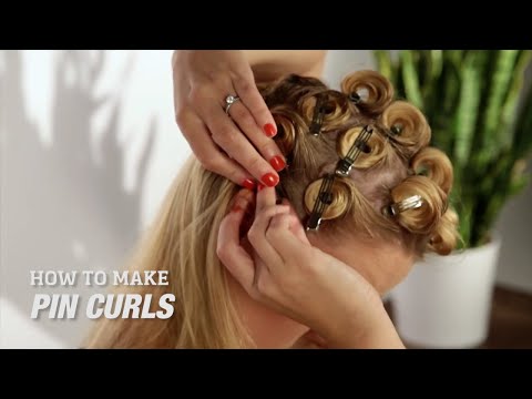 How to Make Pin Curls Like Rosie the Riveter - YouTube