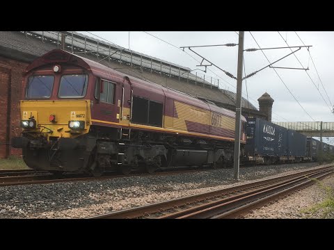 66172 ‘Paul Melleney’ passes Darlington - 4M25 Mossend Euroterminal to Daventry Int Rft Recep