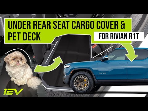 🚀 NEW Rivian R1T Upgrades & Accessories! Under Rear Seat Cargo Cover & Dog / Pet Deck by Team 1EV