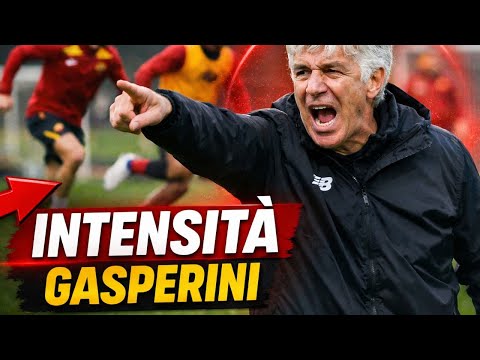 Roma-Stoccarda, l'allenamento completo della squadra di Gasperini