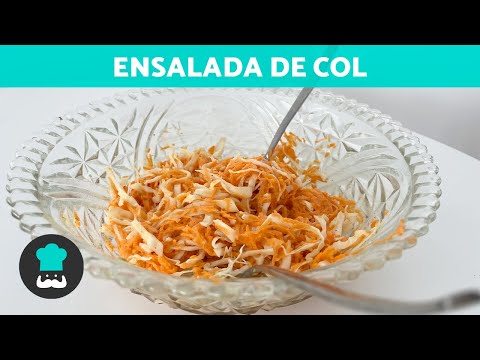 Cómo hacer ENSALADA COLESLAW 🥬🥕 (Ensalada de Col Americana)