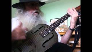 Guitar Lesson -Slide Guitar Blues Lesson in Open G Tuning. Mannish Boy On My National Steel NPB12!