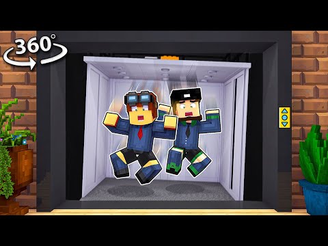 You're TRAPPED in a FALLING Elevator - Minecraft VR