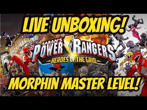 LIVE HEROES OF THE GRID OPENING / UNBOXING | MORPHIN MASTER LEVEL | KICKSTARTER EXCLUSIVE EDITION