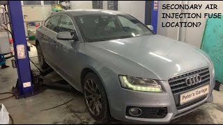 Audi A4 A5 B8 Secondary air injection fuse relay location replacement