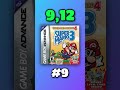 Top 10 Juegos Game Boy Advance nintendo shorts