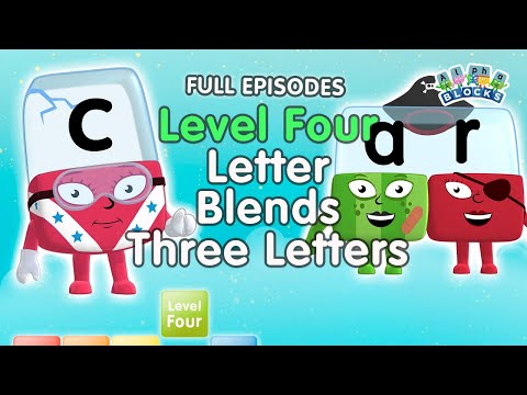 #BacktoSchool - Alphablocks Level Four | Letter Blends - Three Letters | Full Episodes