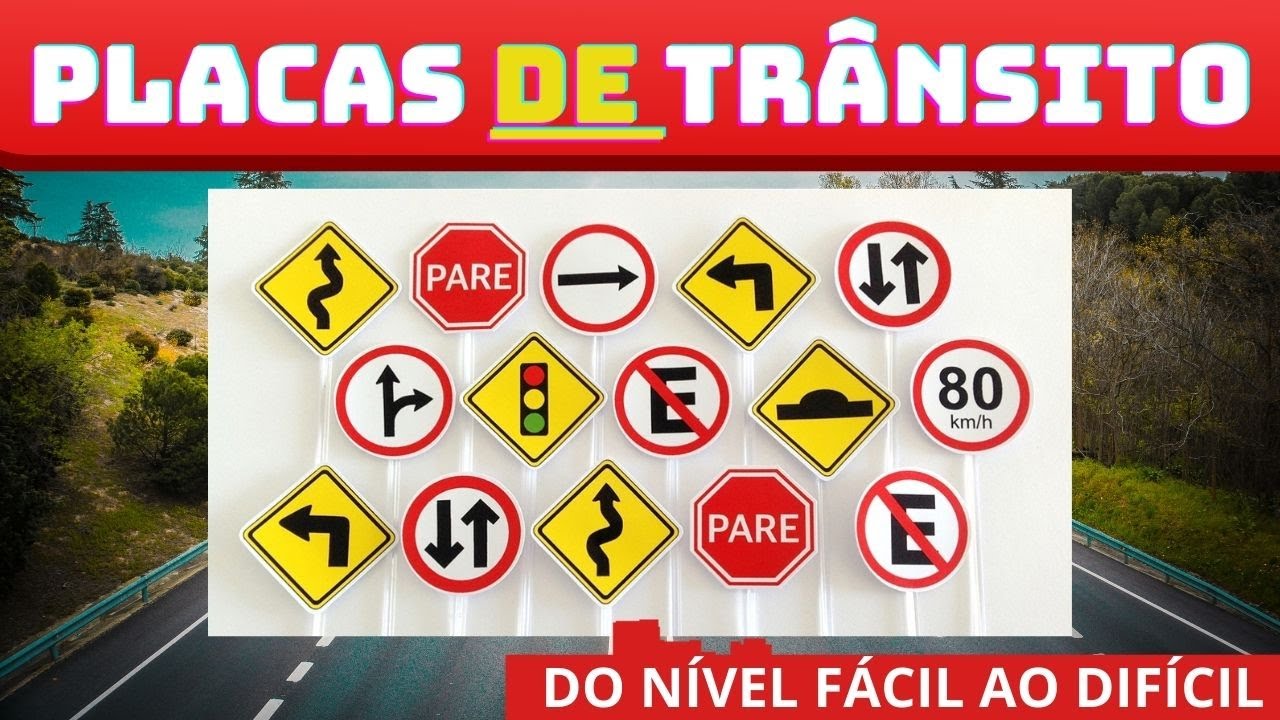 PERITO QUIZ - PLACAS DE TRÂNSITO  SIMULADO DETRAN #quiz #detran