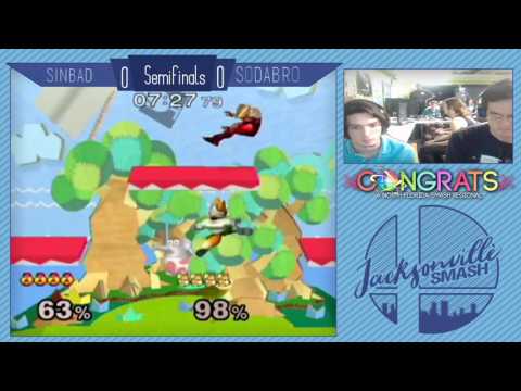 Jax Smash Weekly 3/30/17 - Sinbad(Sheik) Vs Sodabro(Fox) - Melee Winners Finals