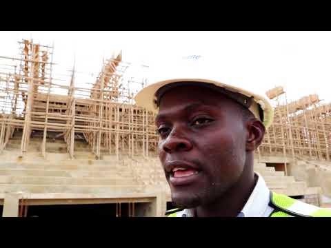Visite guidée du chantier du centre d'entrainement de Coton sport de Garoua