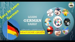 Basic German Greetings -  Grüße, Learn German easily - Lektion - 01