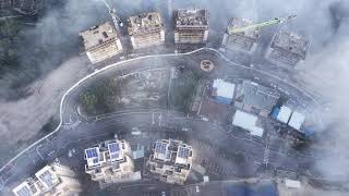 כך נראה הר יונה ג׳ בערפל | צילום רחפן איכותי