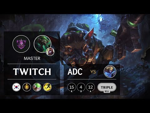 Twitch ADC vs Ezreal - KR Master Patch 9.21