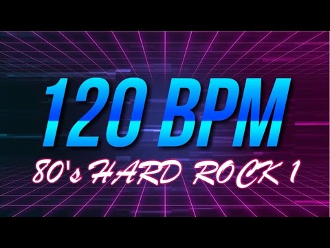 120 BPM - 80's Hard Rock - 4/4 Drum Track - Metronome - Drum Beat