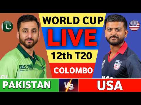 🔴PAK vs USA live t20 match | live cricket match today world cup t20 | live score ball by ball