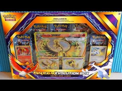 Pokemon TCG: Break Evolution Box Ho-Oh & Lugia 5 Promo Cards opening