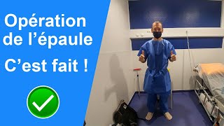 Opération de l'épaule - réparation du supra-épineux, c'est fait !!