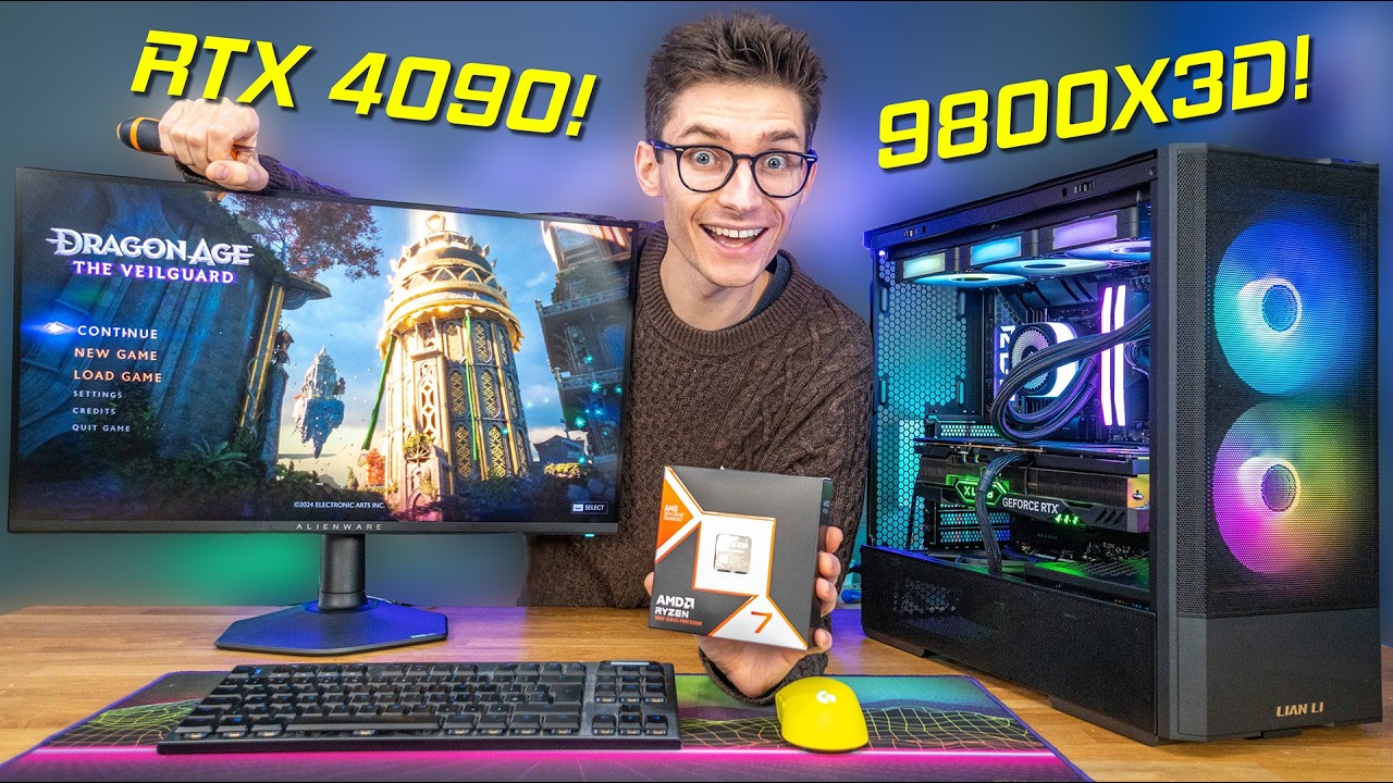 The FASTEST Gaming PC Build EVER! - Ryzen 7 9800X3D & RTX 4090 w/ Gameplay Benchmarks!