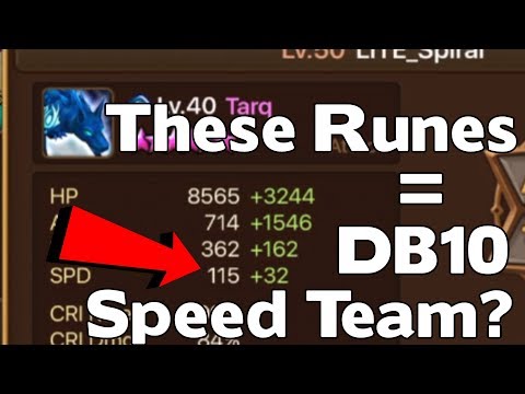 Summoners War - Insanely Easy to Make DB10 Speed Team - Dragons B10 Speed Team with Lapis