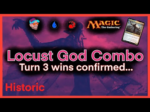 Locust God Combo - Win on turn 3 - Historic MTGA Deck Tech - Magic the Gathering