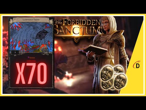 20 DIV GAMBLE - 70X LUMINOUS TROVE - The Quest for Voices - Path of Exile - The Forbidden Sanctum