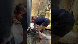 Replacing a valve on a full water tank! 🫣💦  -  🎥 @the_ladyplumber
