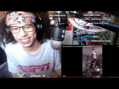 American REACTS To Azahriah - Can't help falling in love x Redemption song