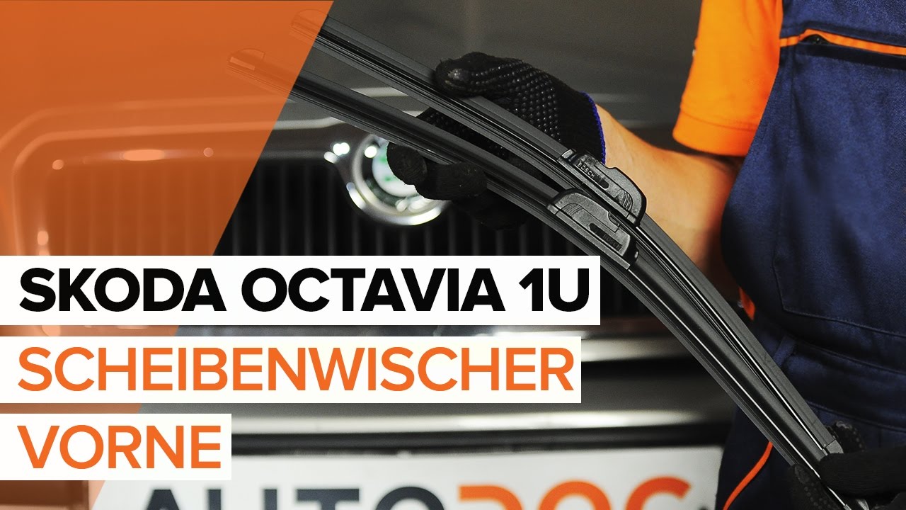 Wie Skoda Octavia 1U Scheibenwischer vorne wechseln - Anleitung